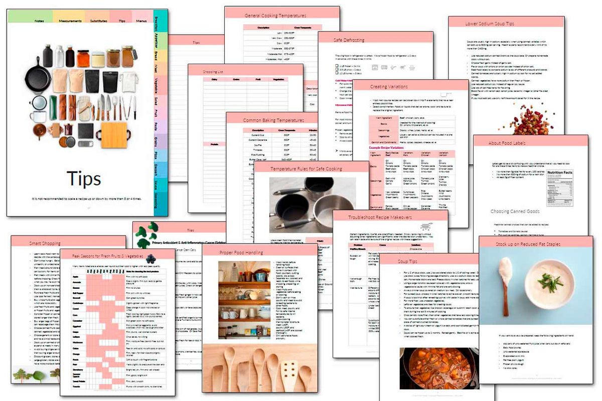 Culinary Classroom Recipe Scrapbook - deb schlier studio