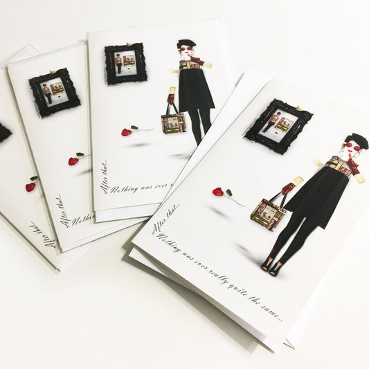 Never Quite the Same Fashion Art Note Cards - deb schlier studio