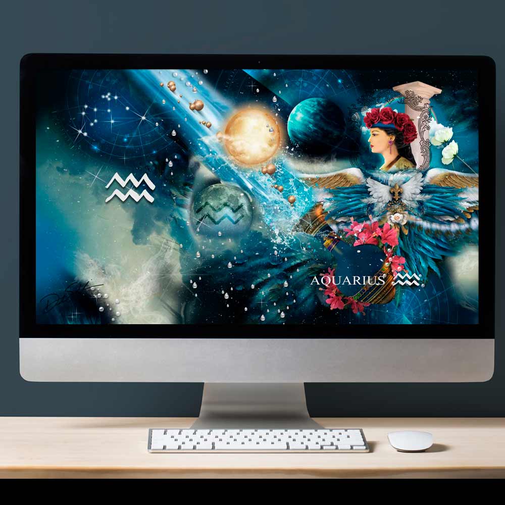 Aquarius Wallpaper - deb schlier studio