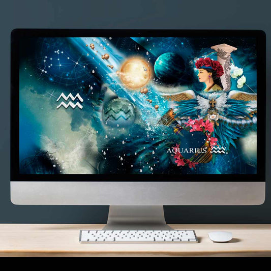 Aquarius Wallpaper - deb schlier studio