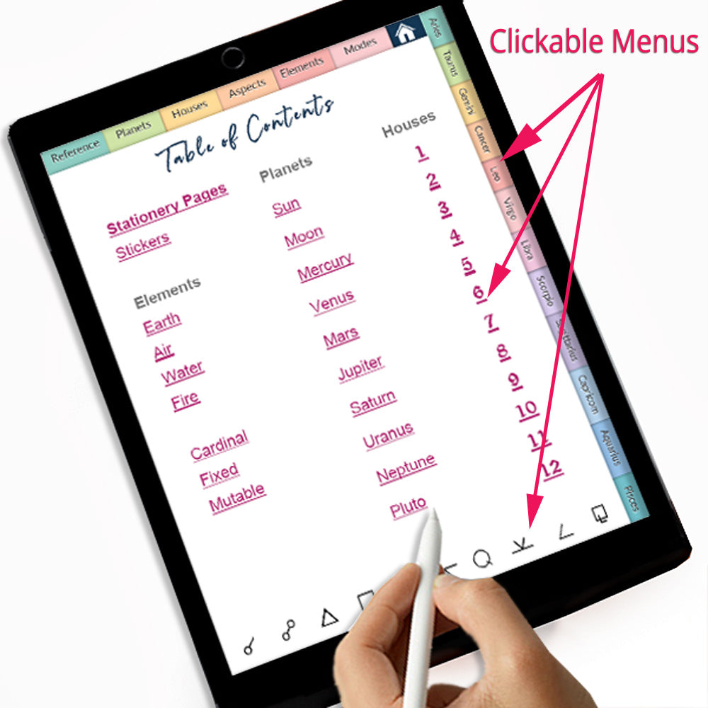 Astrologer’s Workbook Digital Notebook - deb schlier studio
