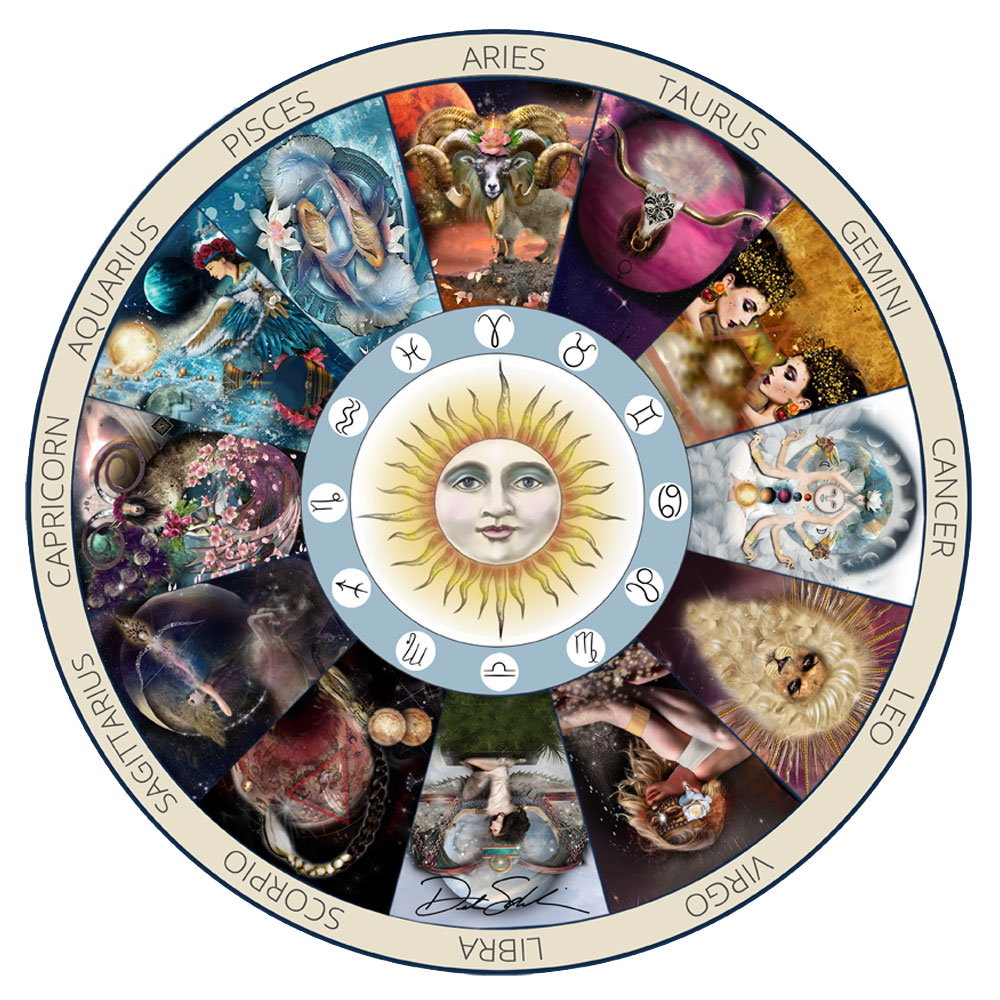 Astrology Sun Signs Zodiac T-Shirt - deb schlier studio