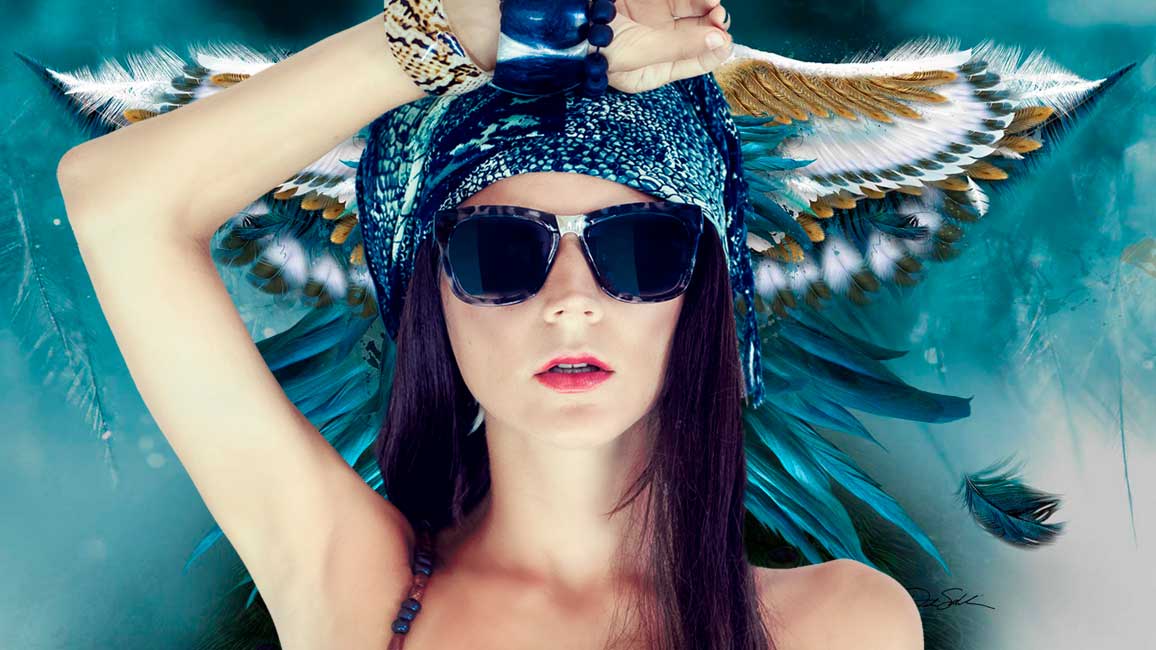 Blue Angel Wallpaper as Zoom Background with you on screen