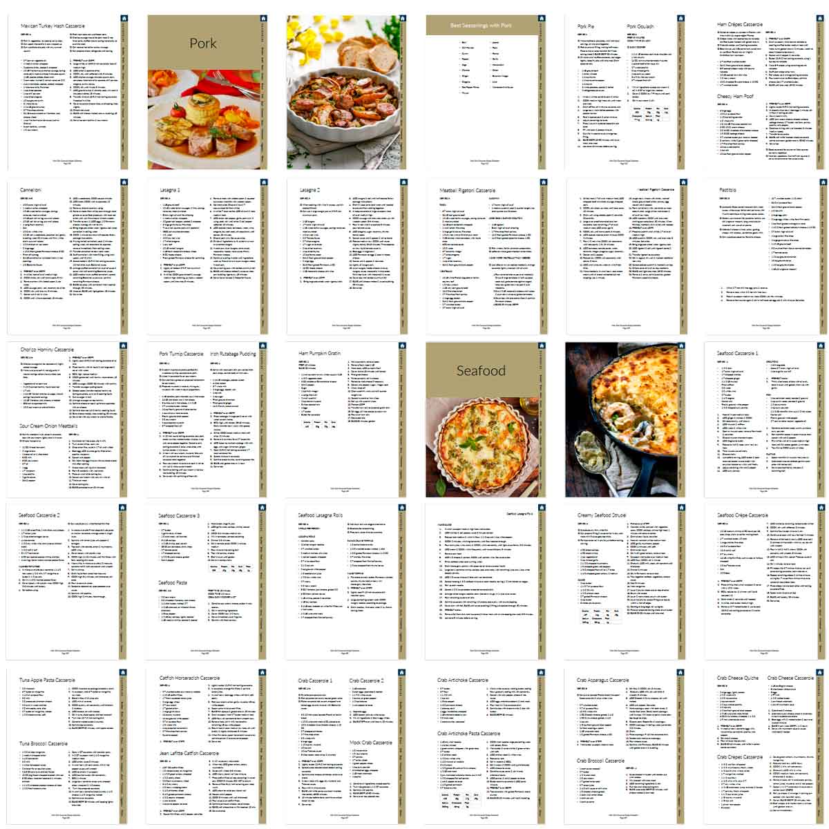 Casseroles Recipe Book - deb schlier studio