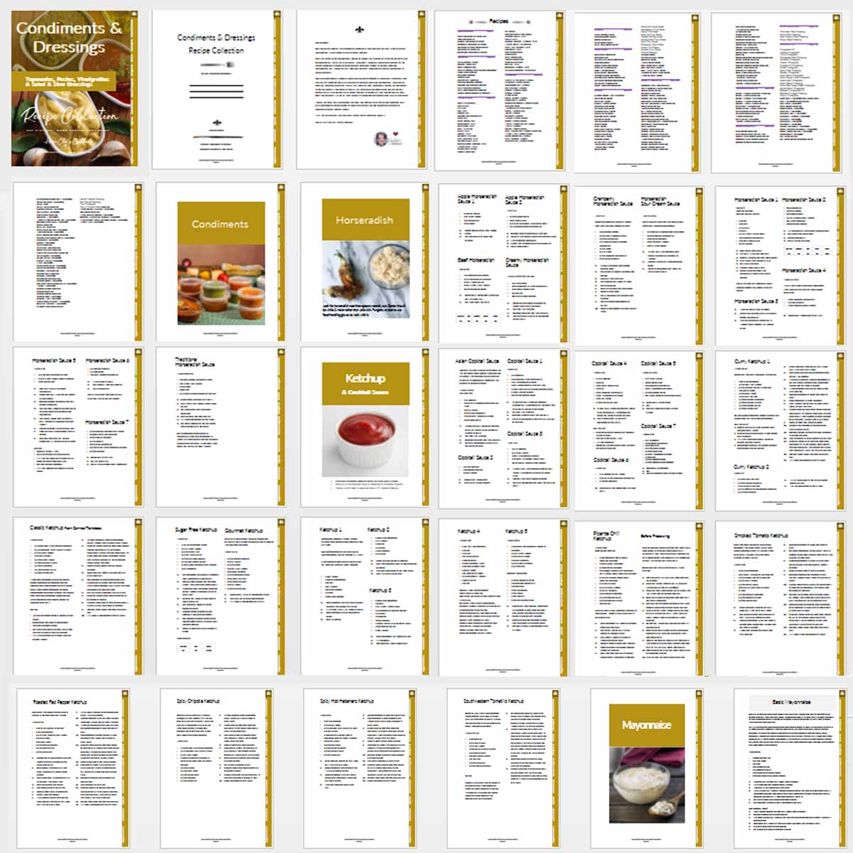 Condiments & Dressings Recipe Book - deb schlier studio