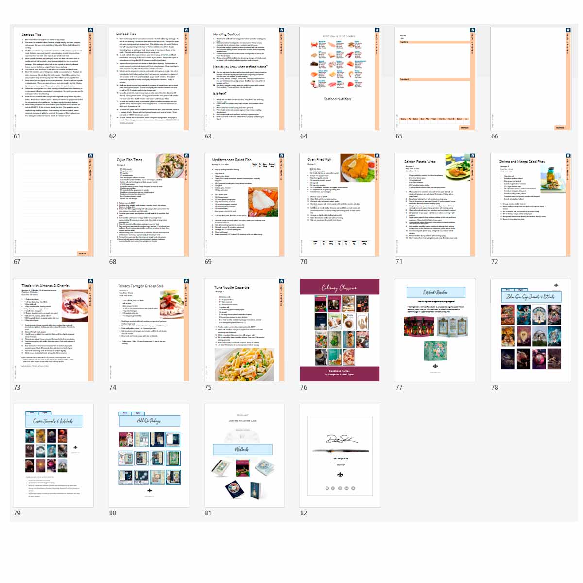 Meat & Protein Recipes: Printable Book 5 - deb schlier studio