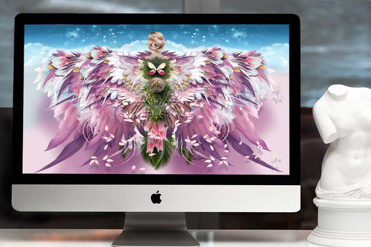 Pink Angel Wings Wallpaper for Desktop & Phone - deb schlier studio