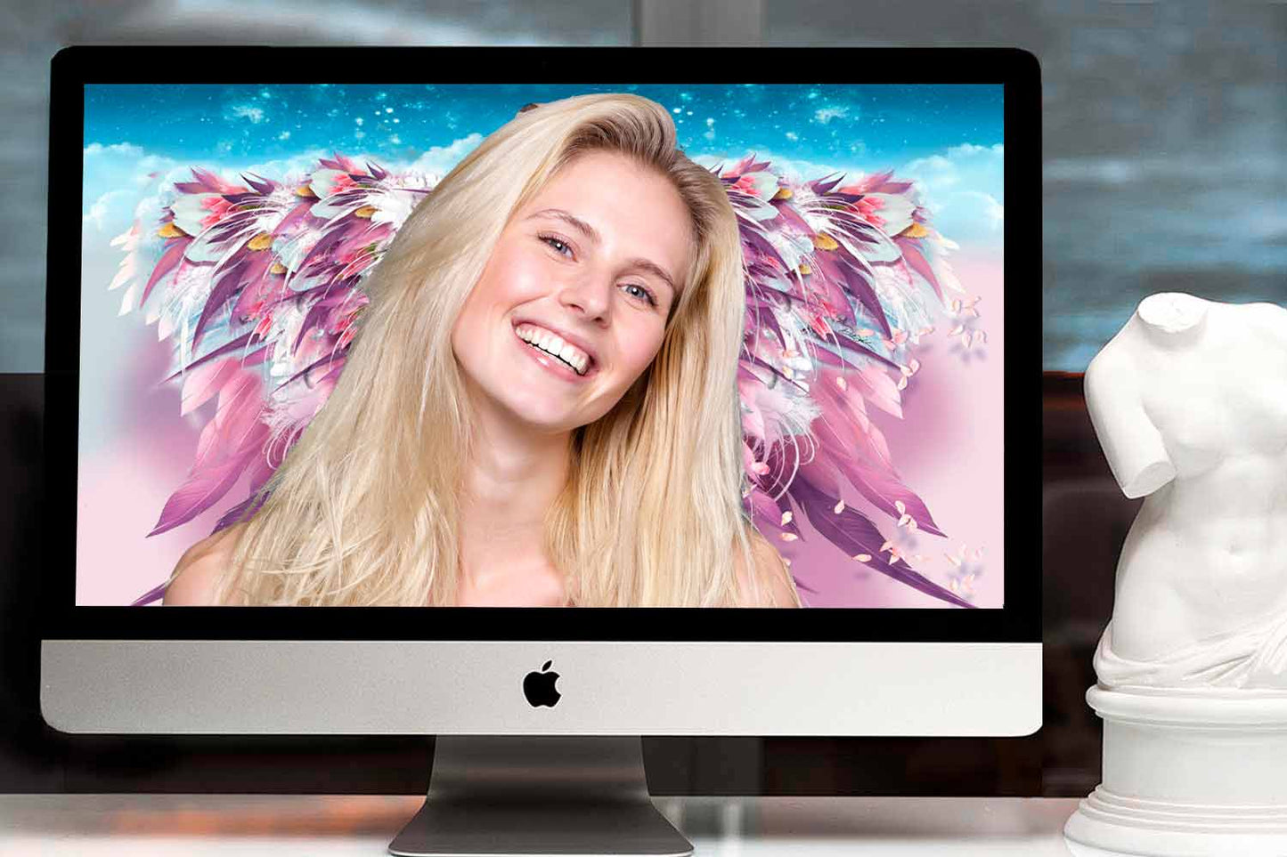 Pink Angel Wings Wallpaper for Desktop & Phone - deb schlier studio