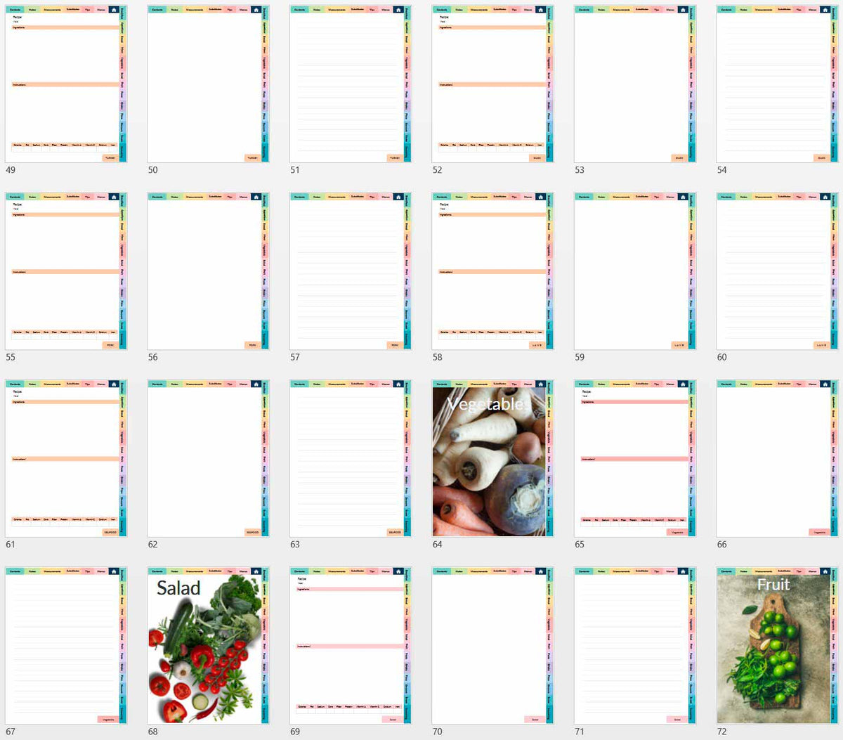 Home Chef’s Journal & Template Bundle - deb schlier studio