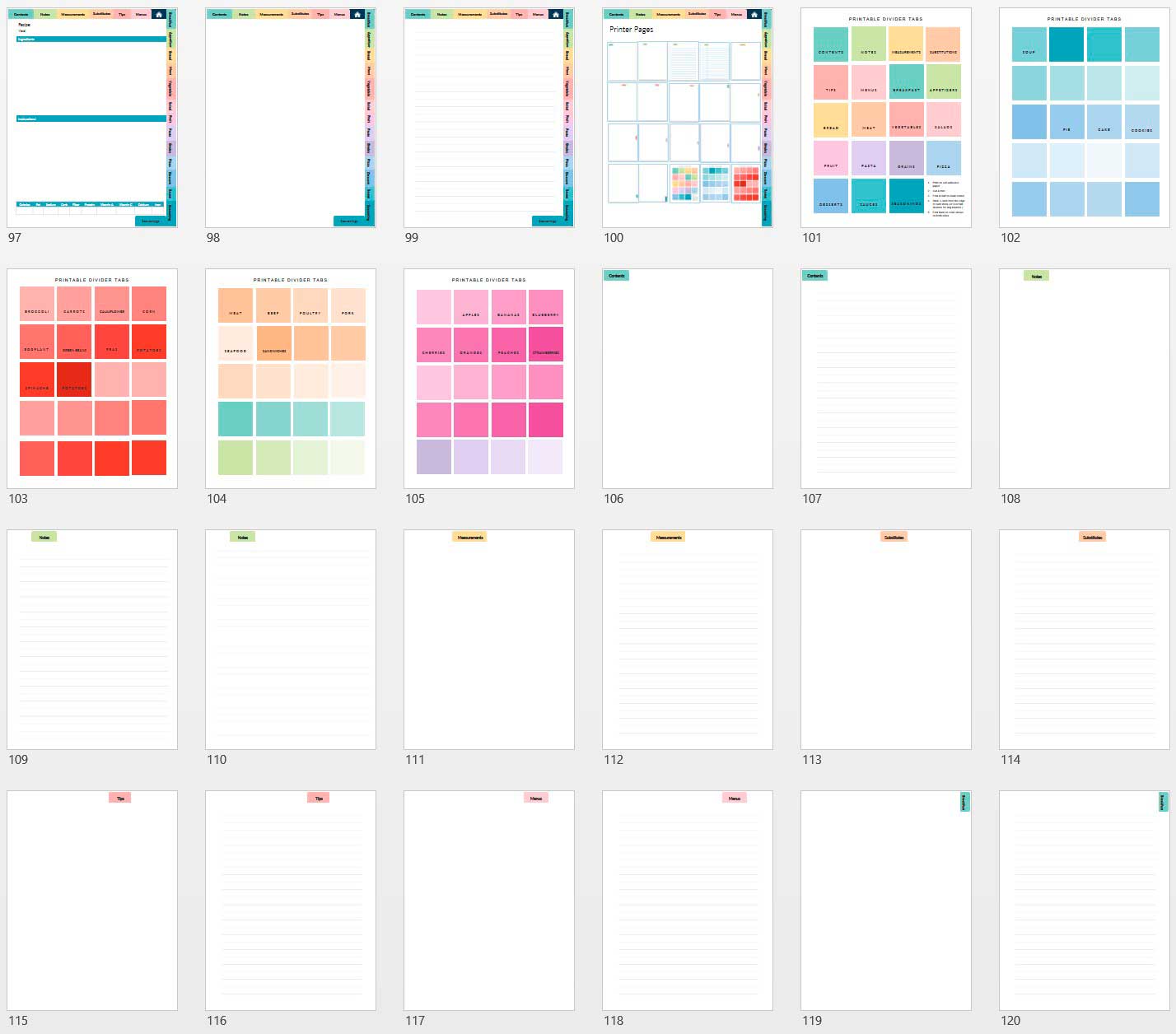 Home Chef’s Journal & Template Bundle - deb schlier studio