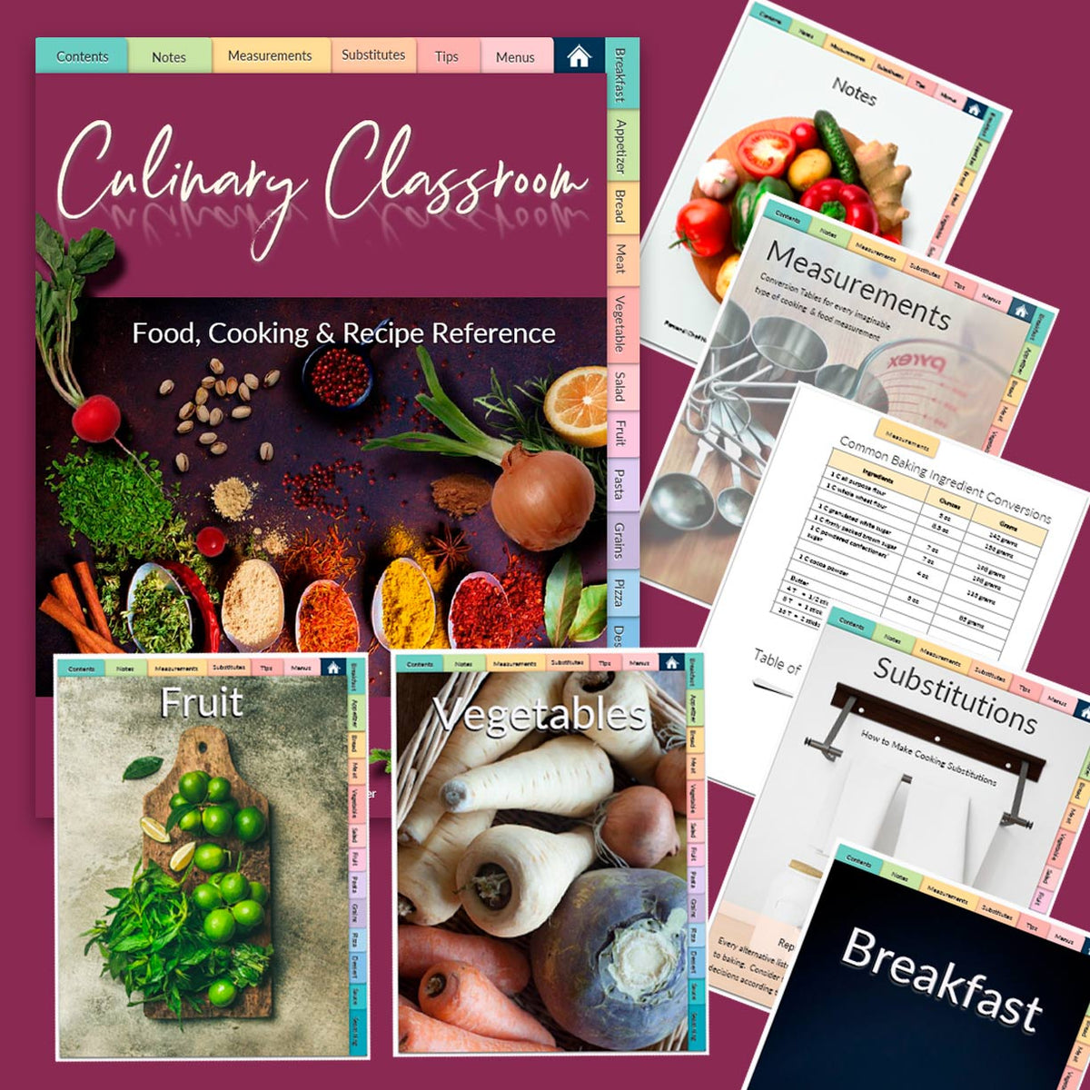 Culinary Classroom Recipe Scrapbook - deb schlier studio