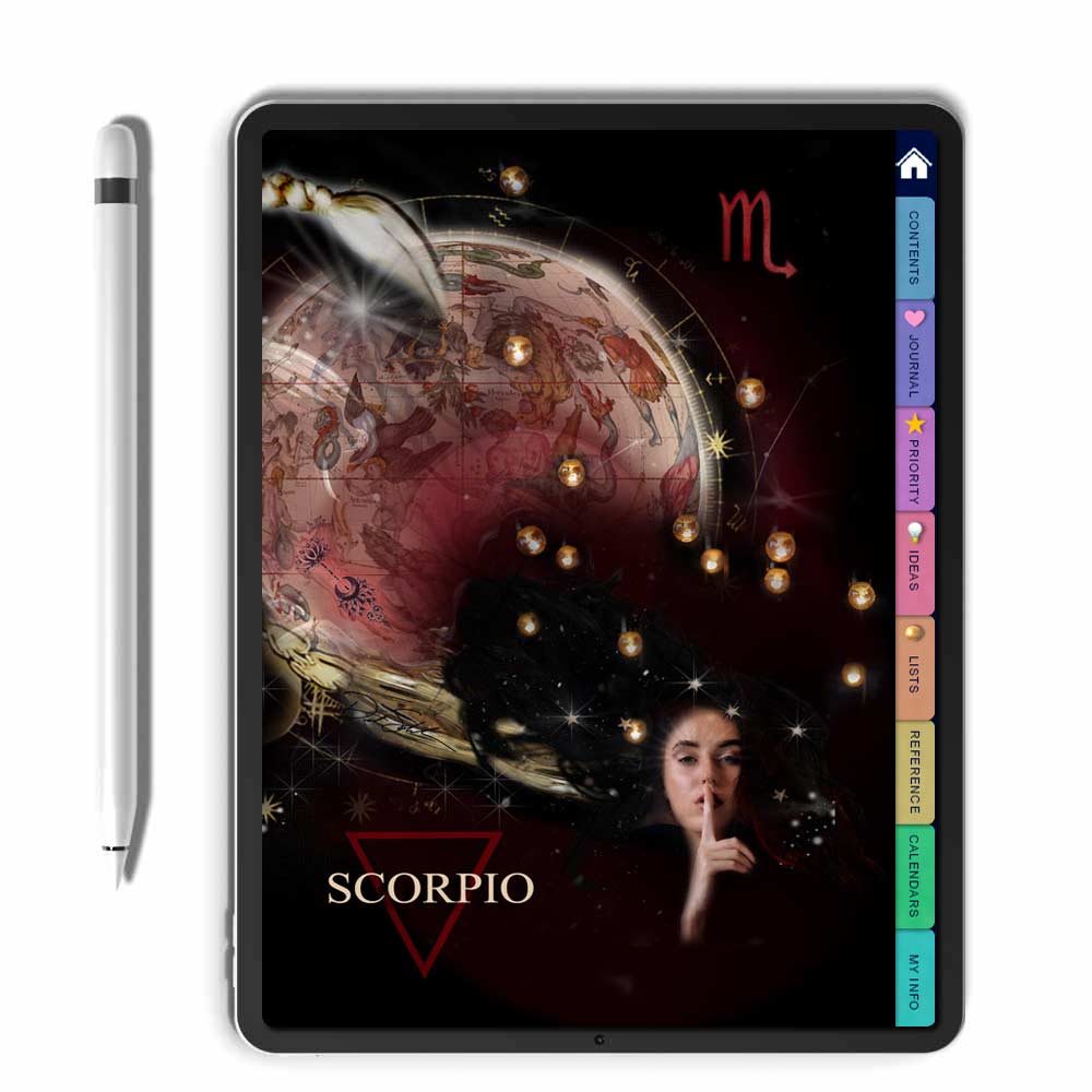 Scorpio Digital Notebook - deb schlier studio