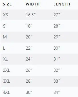 Bella+Canvas 3001 100% Cotton T-shirt Sizes