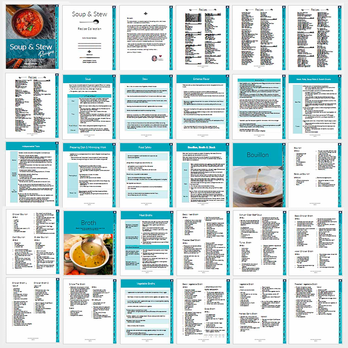 Soup & Stew Recipe Book - deb schlier studio