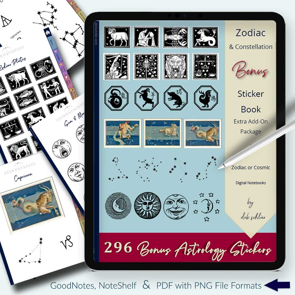 Zodiac & Constellation Sticker Book - deb schlier studio