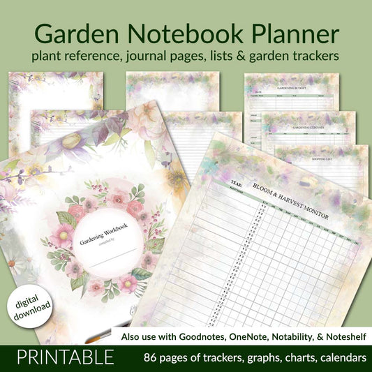 Gardeners Companion Printable Template Bundle - deb schlier studio