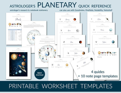 Zodiac Printable Template Bundle