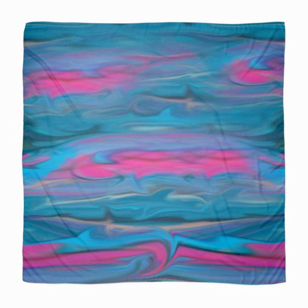 Ocean Waves Extra Large Sheer Chiffon Scarf