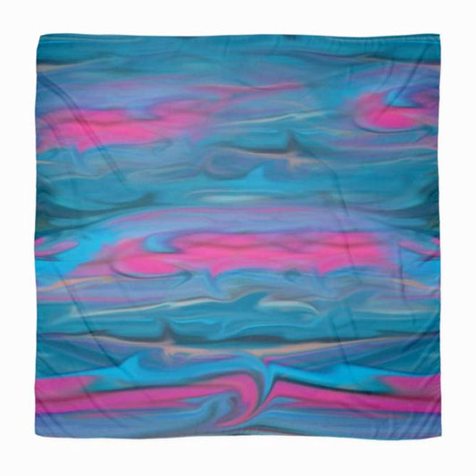 Ocean Waves Extra Large Sheer Chiffon Scarf