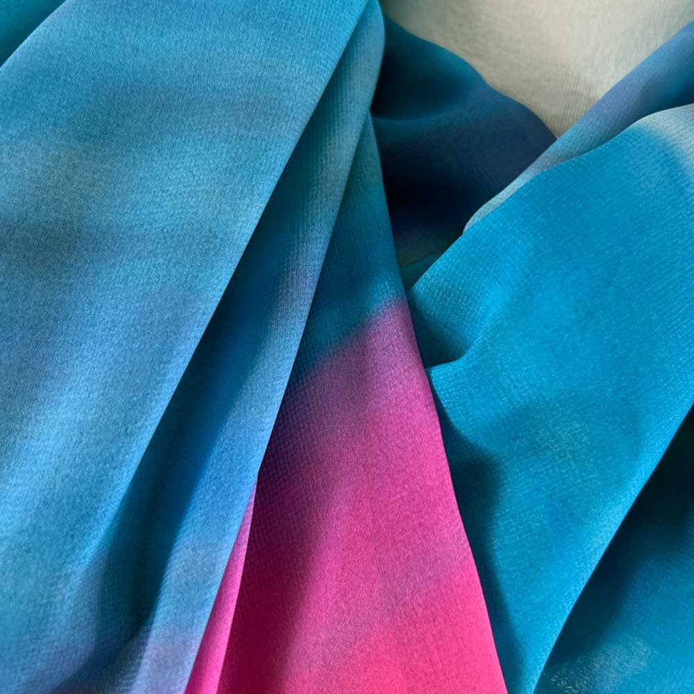 Ocean Waves Extra Large Sheer Chiffon Scarf - deb schlier studio