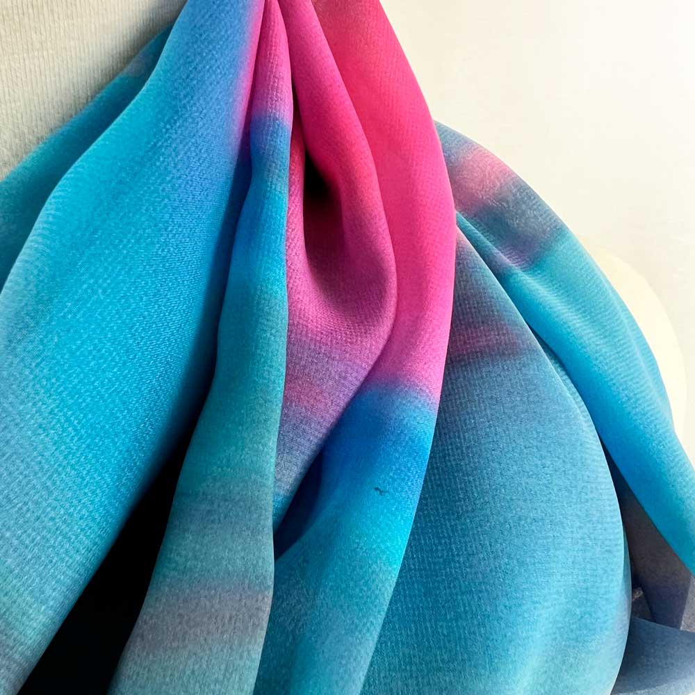 Ocean Waves Extra Large Sheer Chiffon Scarf - deb schlier studio