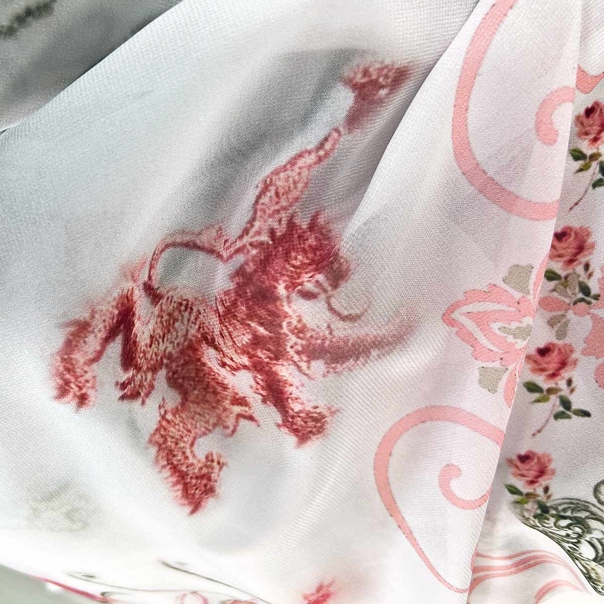 English Garden Large Square Sheer Scarf - deb schlier studio