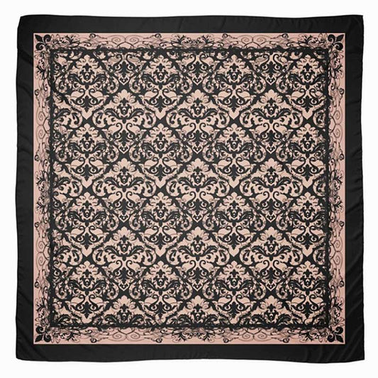 Classic Black Steampunk Lace Chiffon Scarf