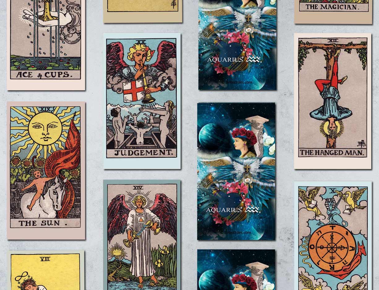 Aquarius Printable Tarot Deck