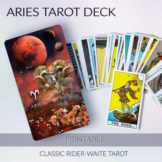 Aries Printable Tarot Deck