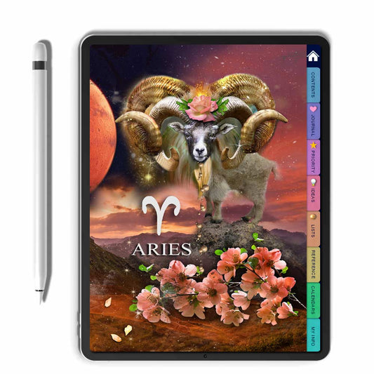 Aries Digital Notebook - deb schlier studio