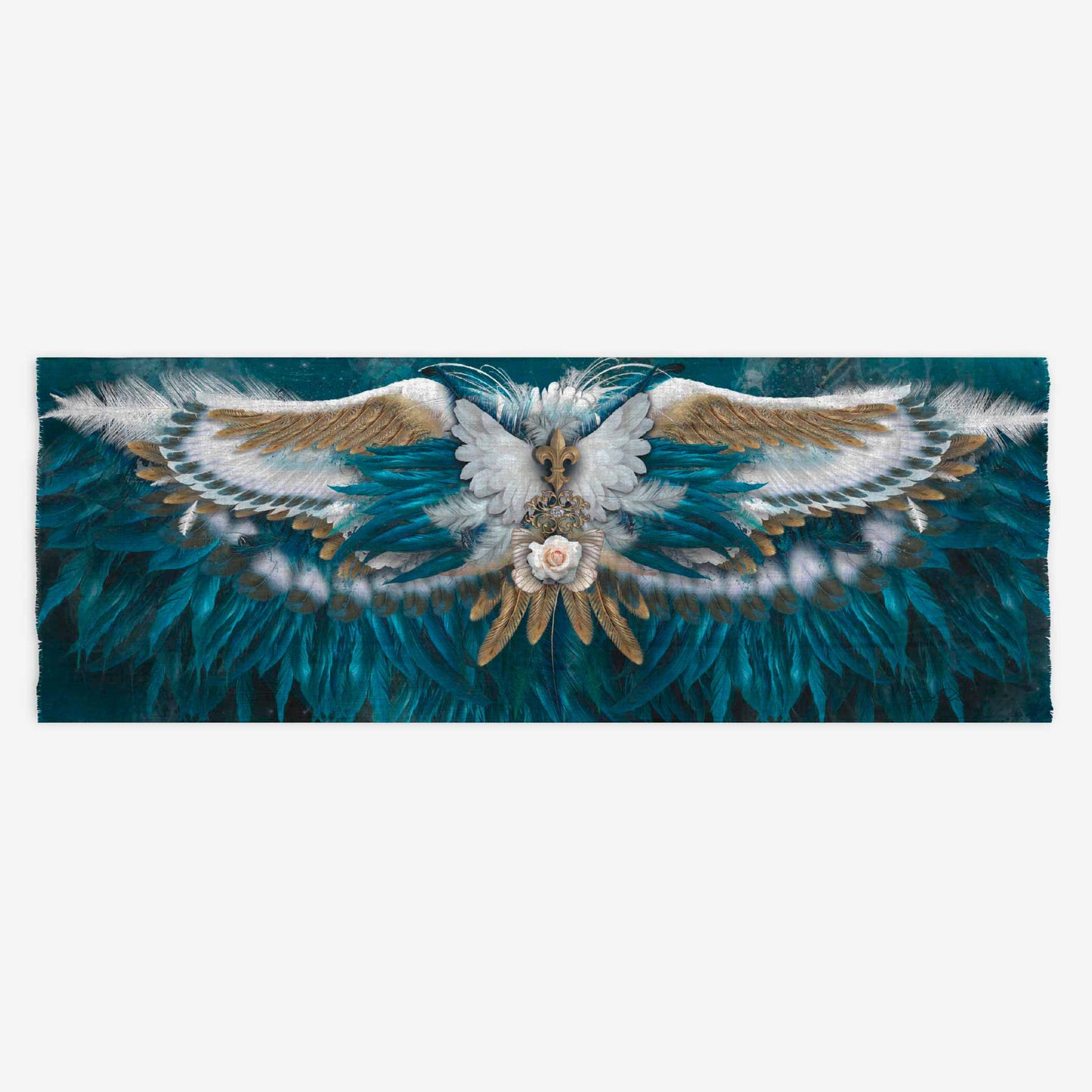 Blue Angel Wings Long Scarf - deb schlier studio