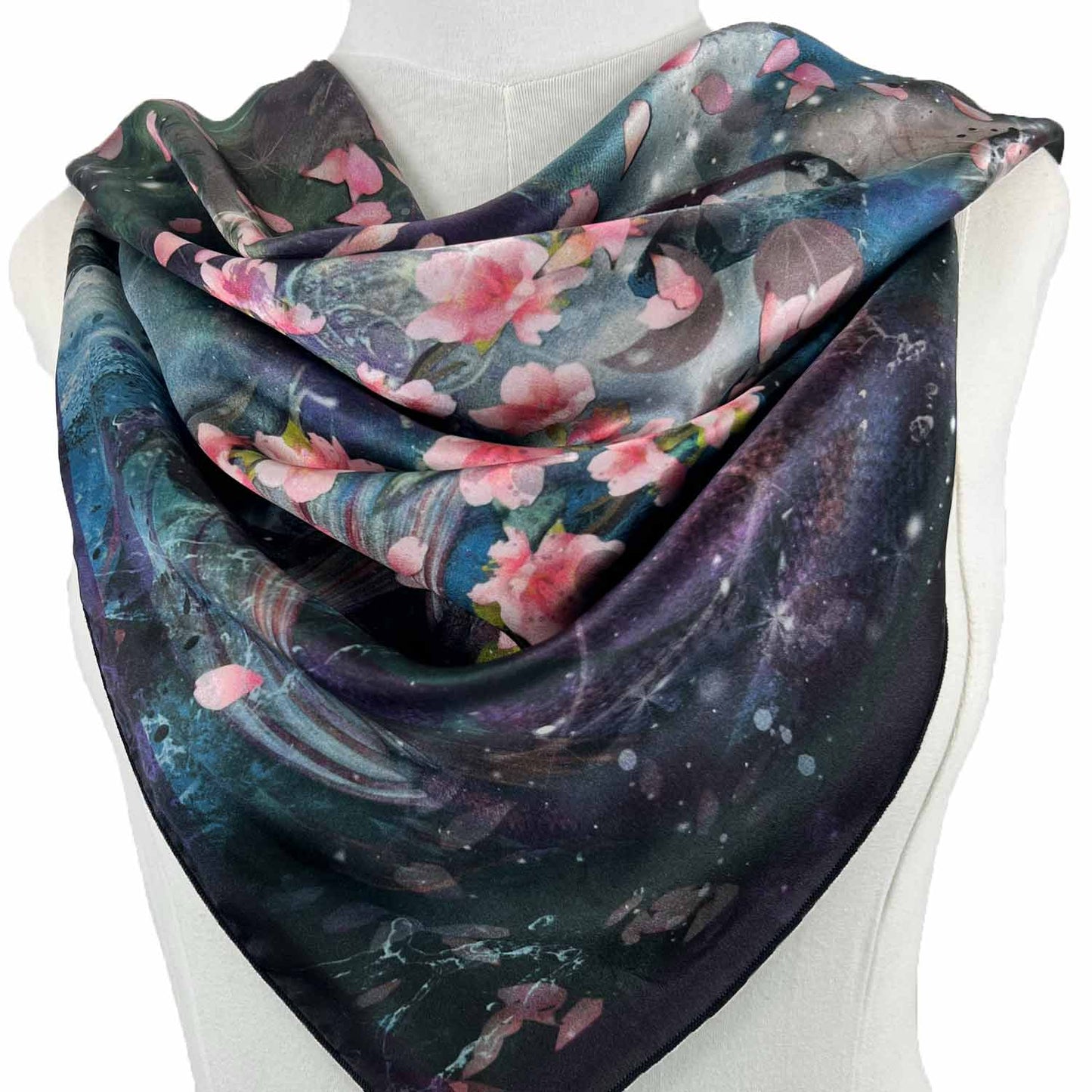 Capricorn Galaxy Square Silk Scarf - deb schlier studio