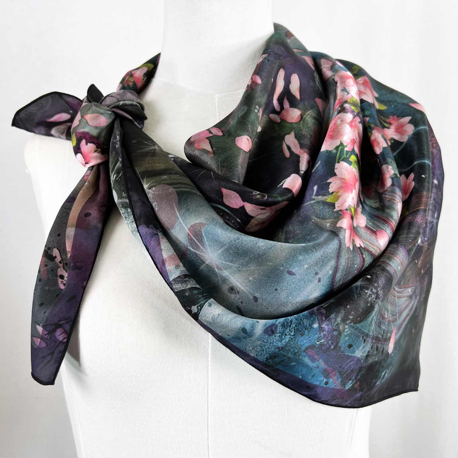 Capricorn Galaxy Square Silk Scarf - deb schlier studio