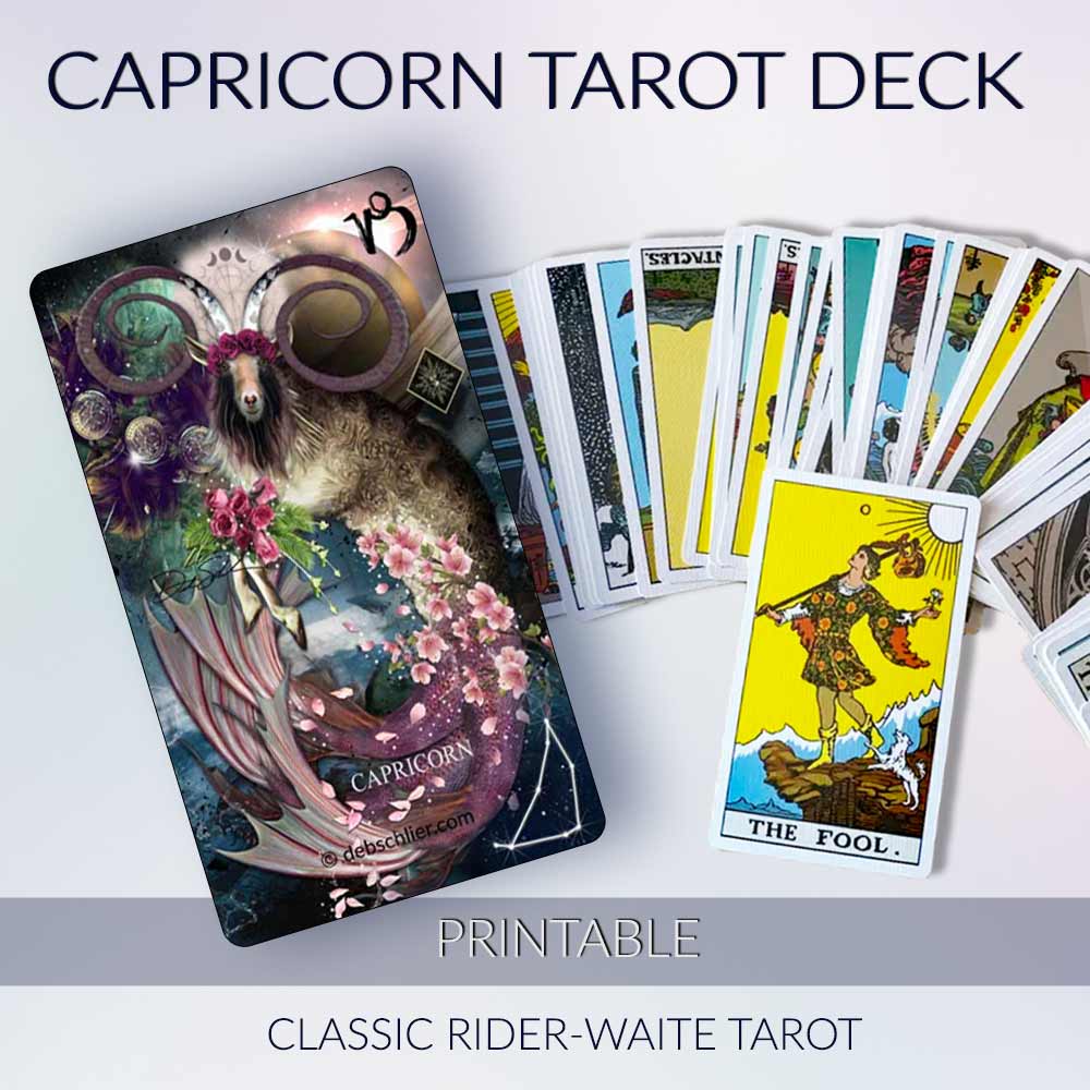 Capricorn Printable Tarot Deck