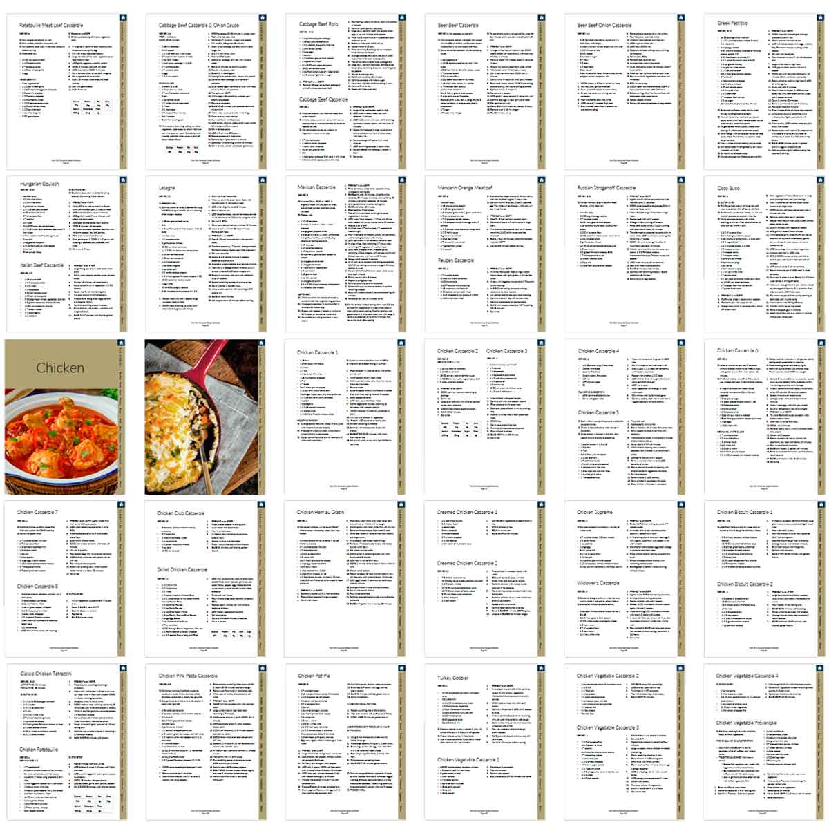 Casseroles Recipe Book - deb schlier studio