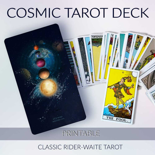 Cosmic Printable Tarot Deck