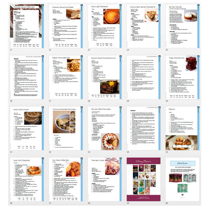 Dessert Recipes: Printable Book 12