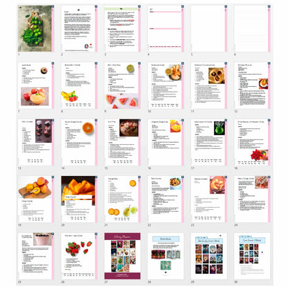 Fruit Recipes: Printable Book 8