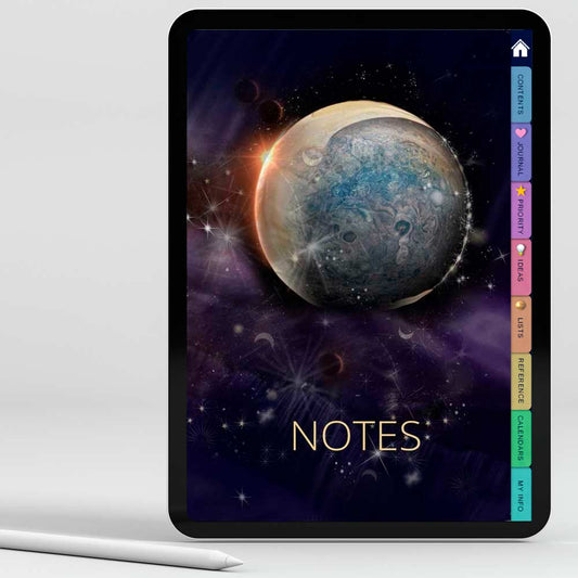 Jupiter Starscape Virtual Notebook - deb schlier studio