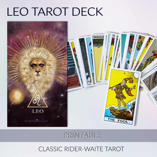 Leo Tarot Deck, Printable