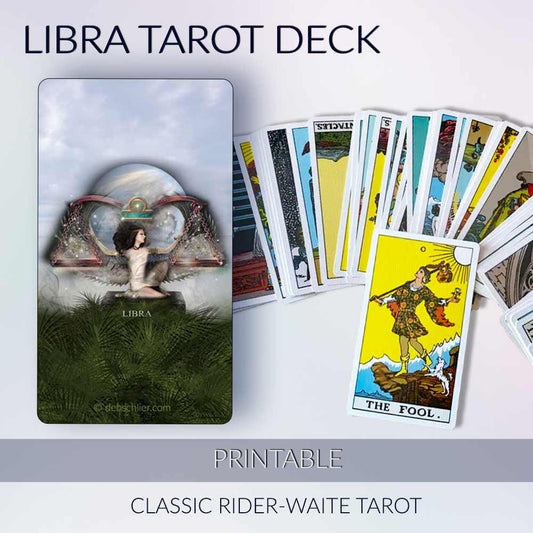 Libra Tarot Deck, Printable