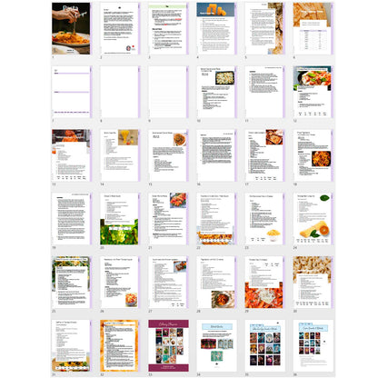 Pasta Recipes: Printable Book 9