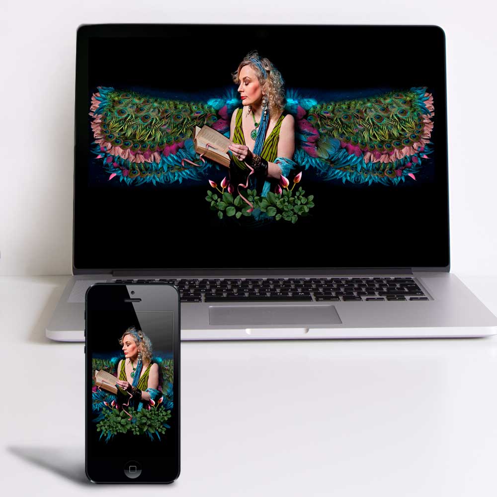 Wings of Knowledge Wallpaper for Desktop & Phone - deb schlier studio