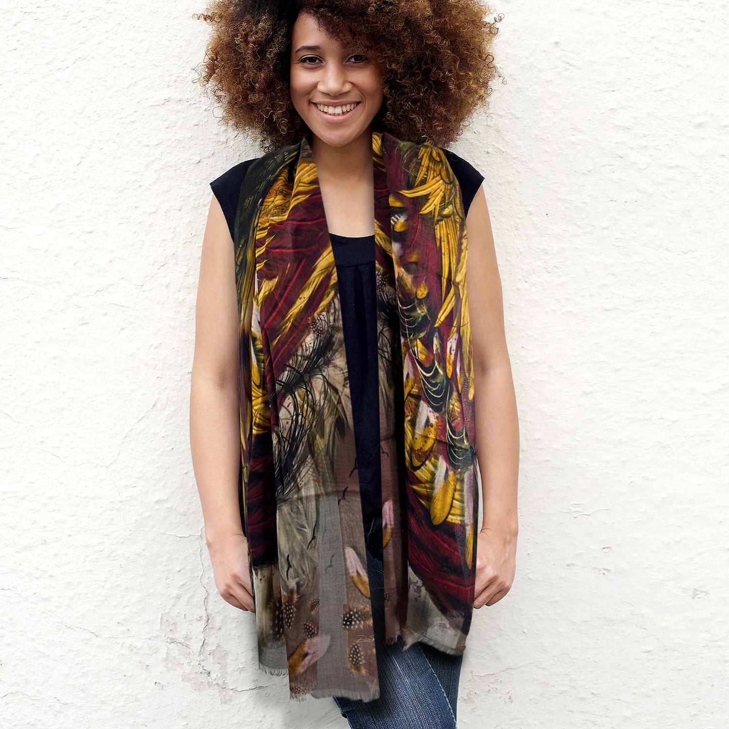 Phoenix Rising Long Scarf - deb schlier studio