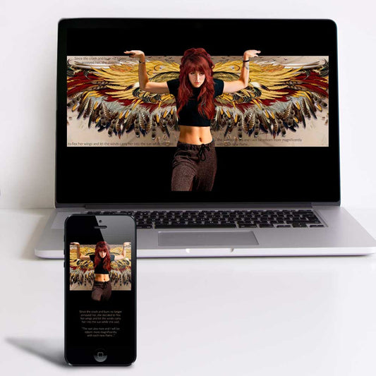 Flex Your Wings Wallpaper for Desktop & Phone - deb schlier studio