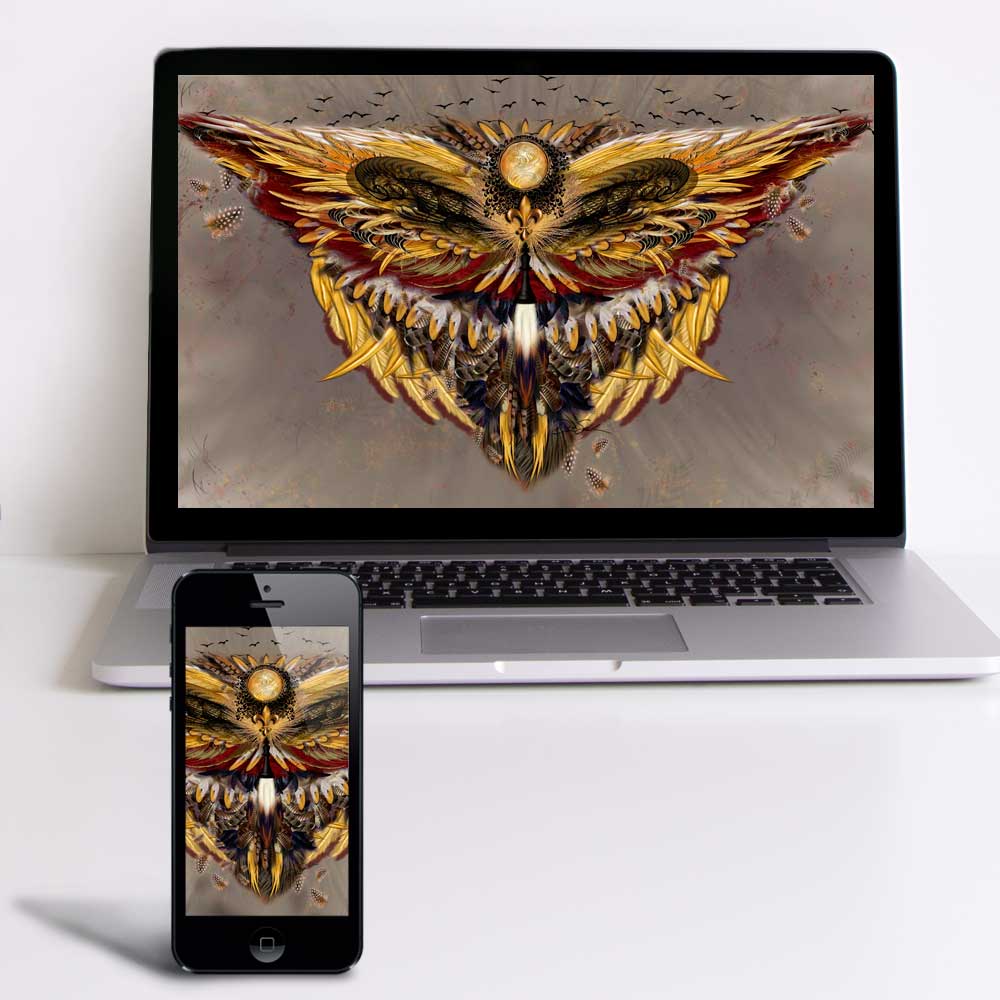 Phoenix Wings Wallpaper for Desktop & Phone - deb schlier studio