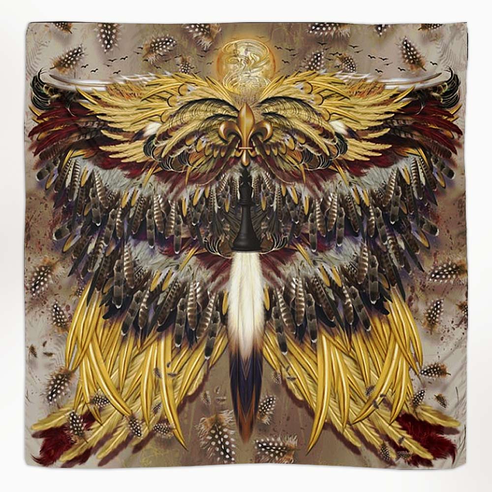 Phoenix Wings Square Chiffon Scarf