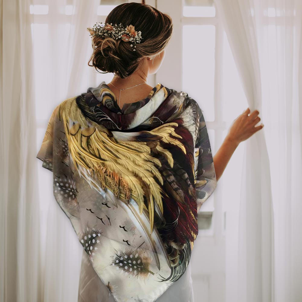 Phoenix Wings Square Chiffon Scarf - deb schlier studio