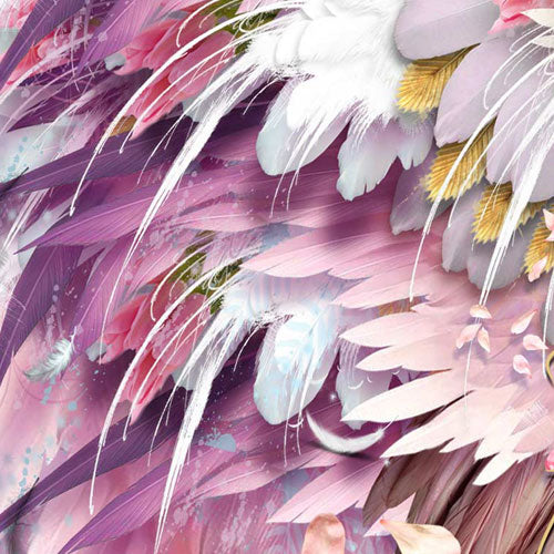 Pink Angel Wings Long Silk Scarf - deb schlier studio