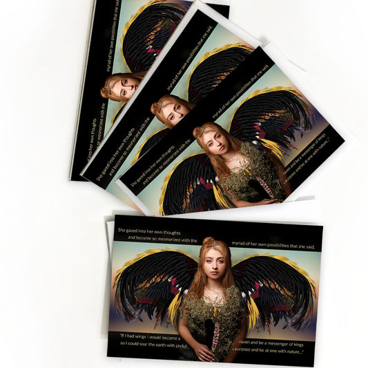 Raven Wings Art Note Cards